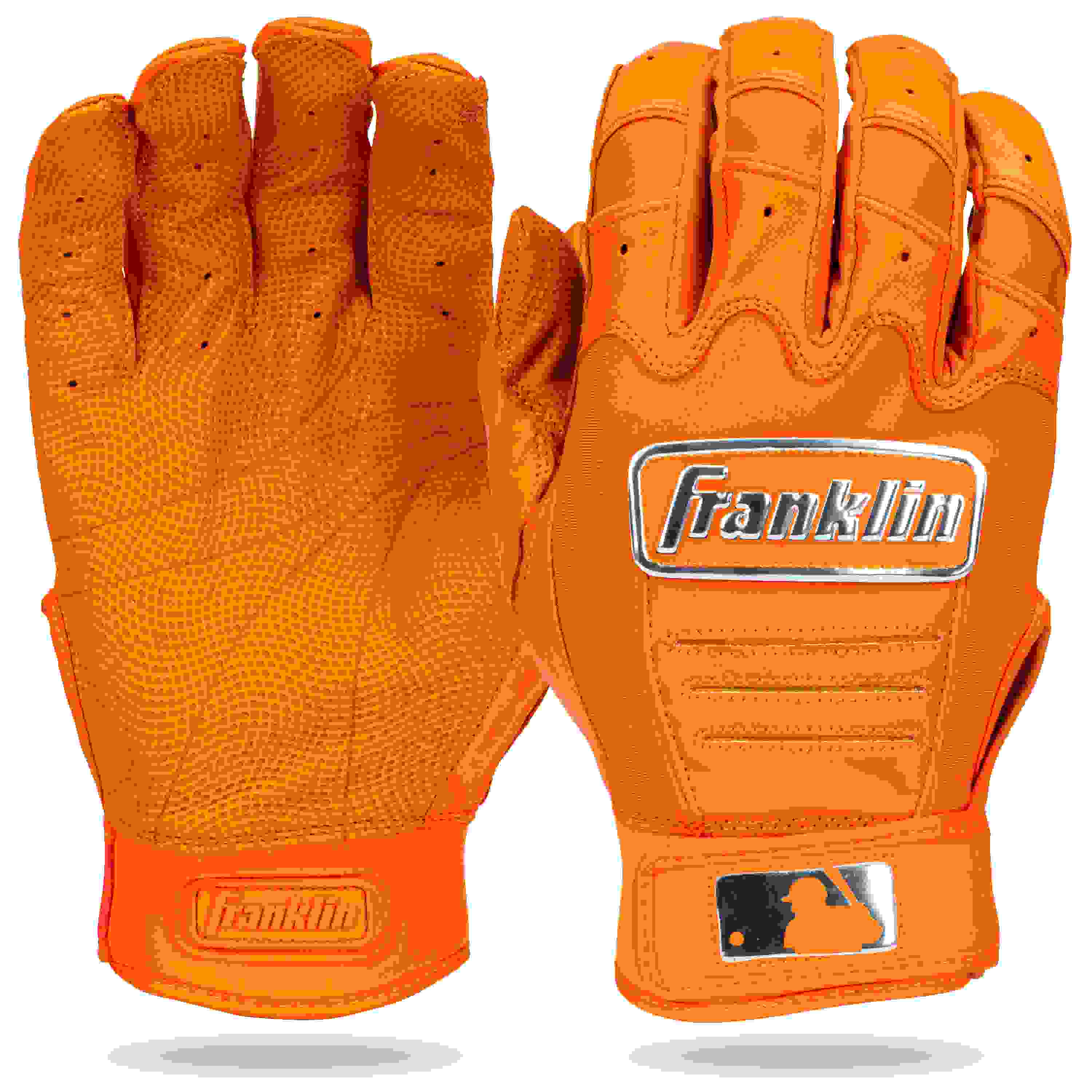 Franklin Sports CFX Pro Hi-Lite Youth Orange Batting Gloves